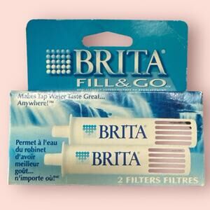 NEW Brita Fill and Go Filters 2 Pack Brand New Old Stock Vintage 2000